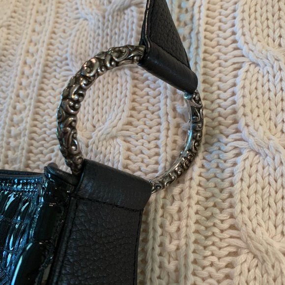 Brighton Black Leather Handbag - Picture 4 of 8